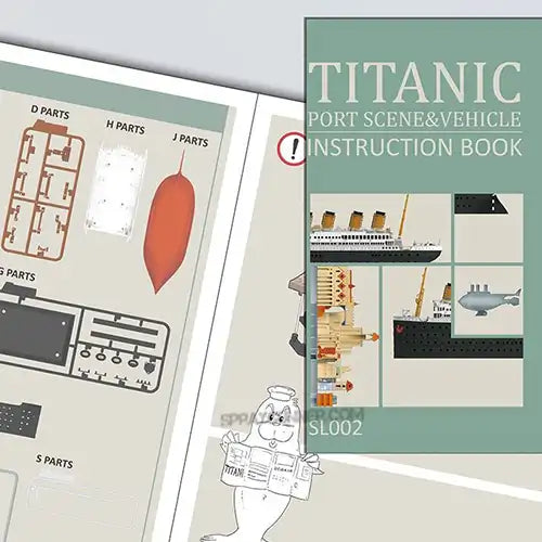 Titanic Port Scene & Vehicle Model Kit Suyata