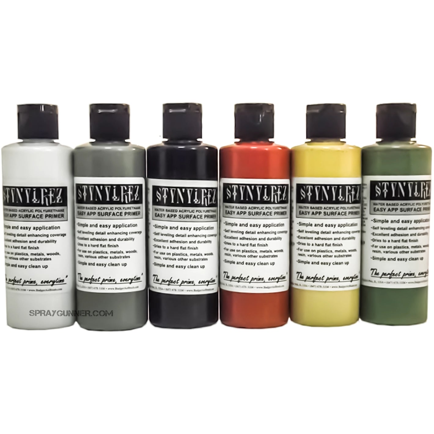 STYNYLREZ primer set 6 tone 120ml each - SprayGunner