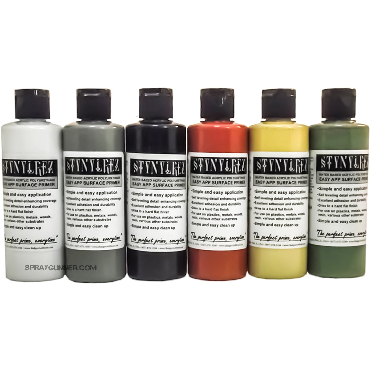 STYNYLREZ primer set 6 tone 120ml each - SprayGunner