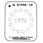 NO-NAME Brand Thirteen Stars Stencil #2 - SprayGunner
