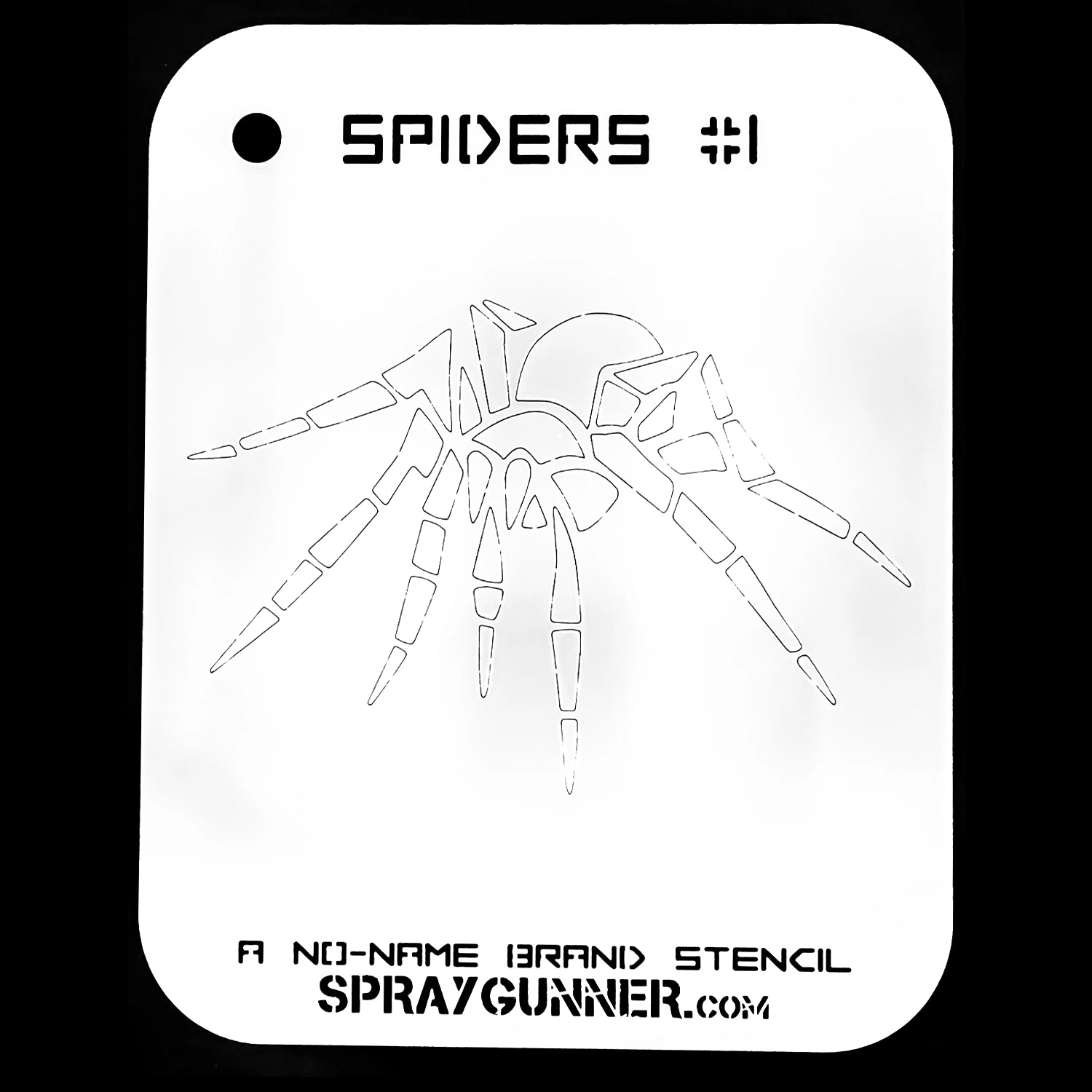 NO-NAME Brand Spiders Stencil #1 - SprayGunner