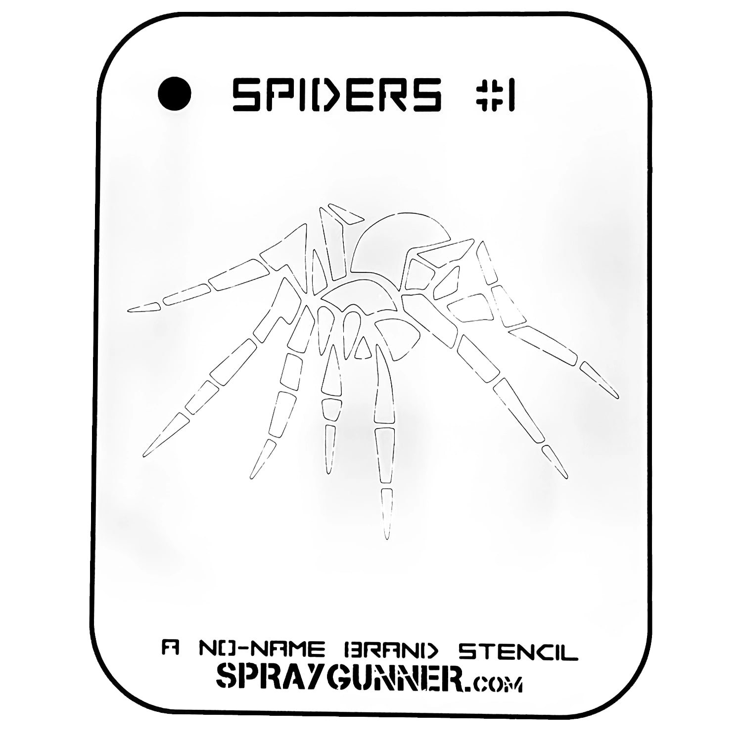 NO-NAME Brand Spiders Stencil #1 - SprayGunner