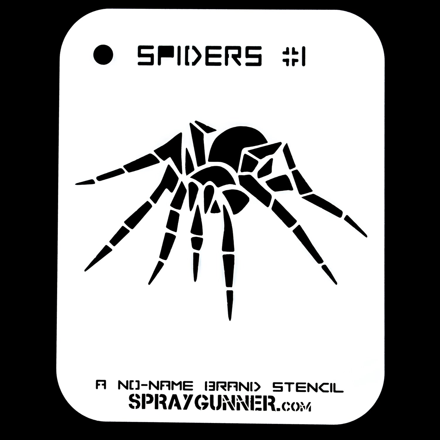 NO-NAME Brand Spiders Stencil #1 - SprayGunner
