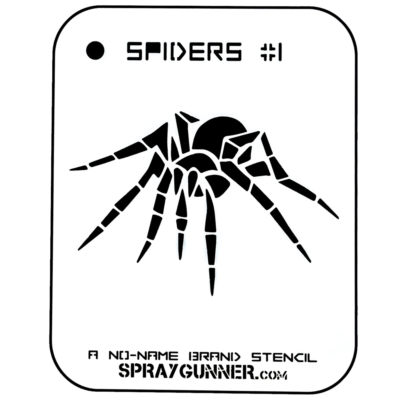 NO-NAME Brand Spiders Stencil #1 - SprayGunner