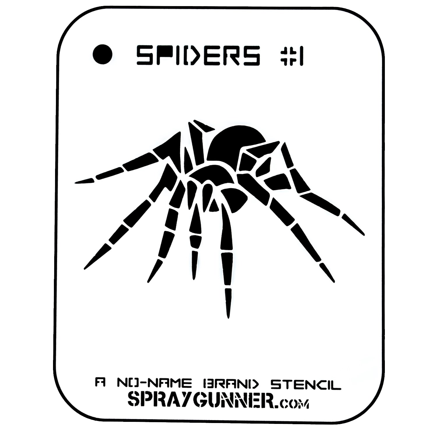 NO-NAME Brand Spiders Stencil #1 - SprayGunner