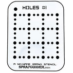 NO-NAME Brand Holes Stencil #1 - SprayGunner