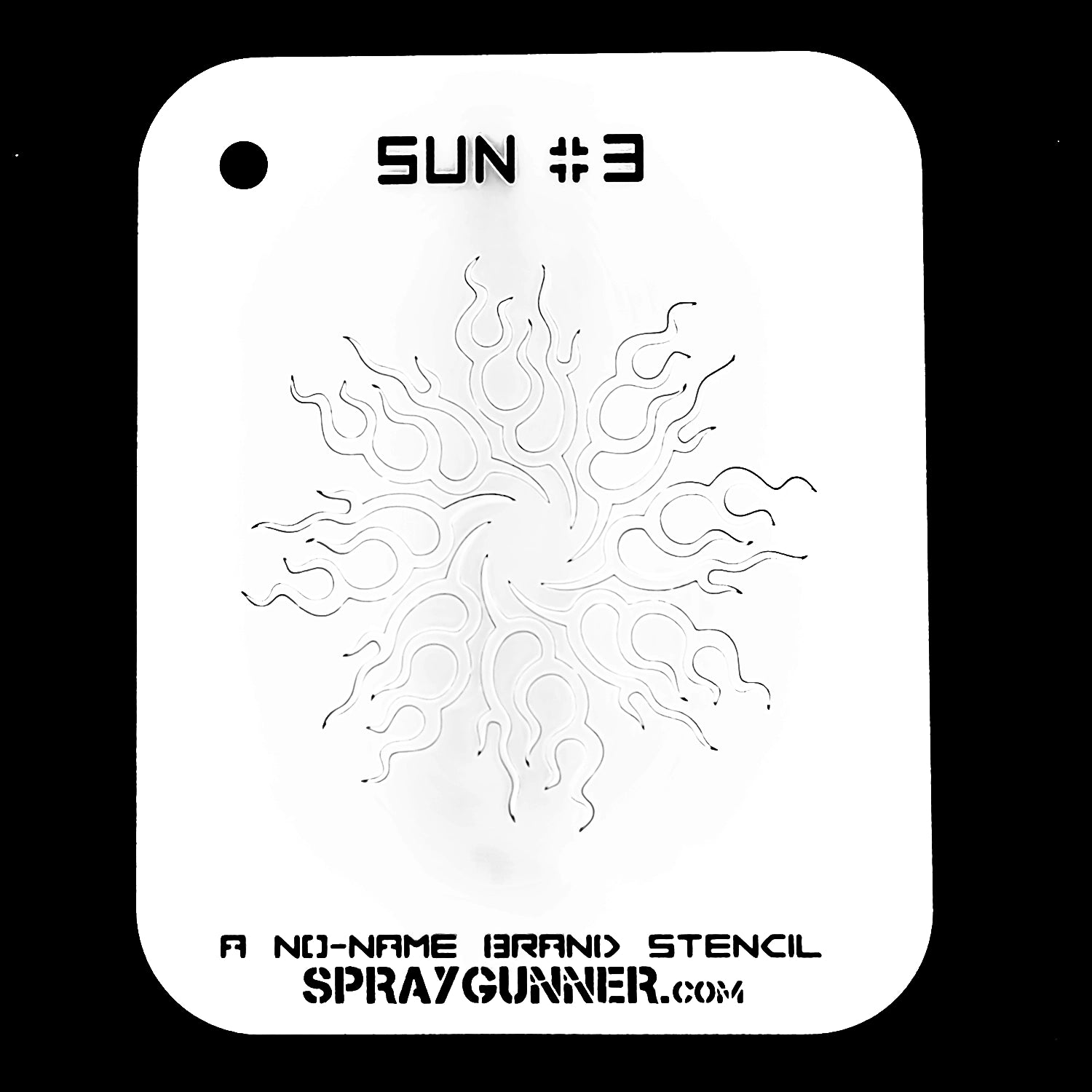 NO-NAME Brand Sun Stencil #3 - SprayGunner