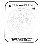 NO-NAME Brand Sun and Moon Stencil #1 - SprayGunner