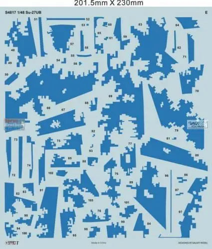 SU-27UBM 'FLANKER-C' In Digital Camouflage Ukrainian Air Force Model Kit - SprayGunner