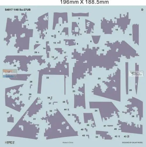 SU-27UBM 'FLANKER-C' In Digital Camouflage Ukrainian Air Force Model Kit - SprayGunner