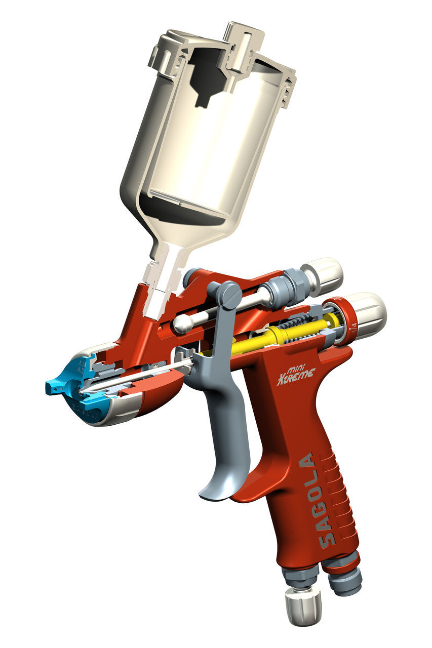 Sagola Mini Xtreme Gravity Gun Mini TECH Aircap - SprayGunner