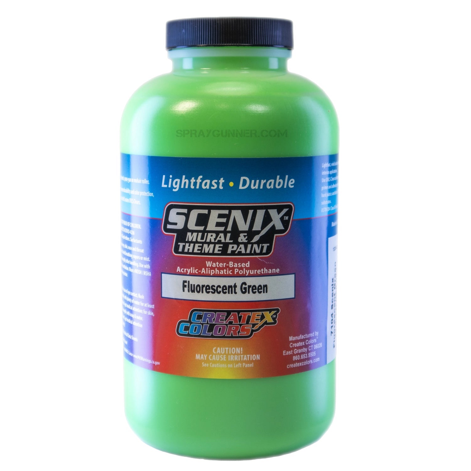 Scenix Mural & Theme Paint - Fluorescent Green (32 oz) Createx at SprayGunner