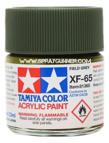 Tamiya Acrylic Model Paints: Field Gray (XF-65) - SprayGunner