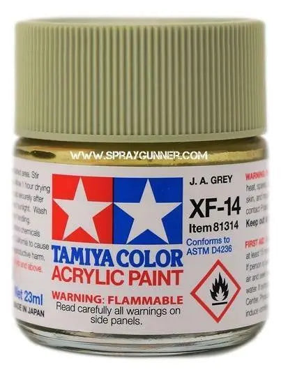 Tamiya Acrylic Model Paints: J.A. Gray (XF-14) Tamiya