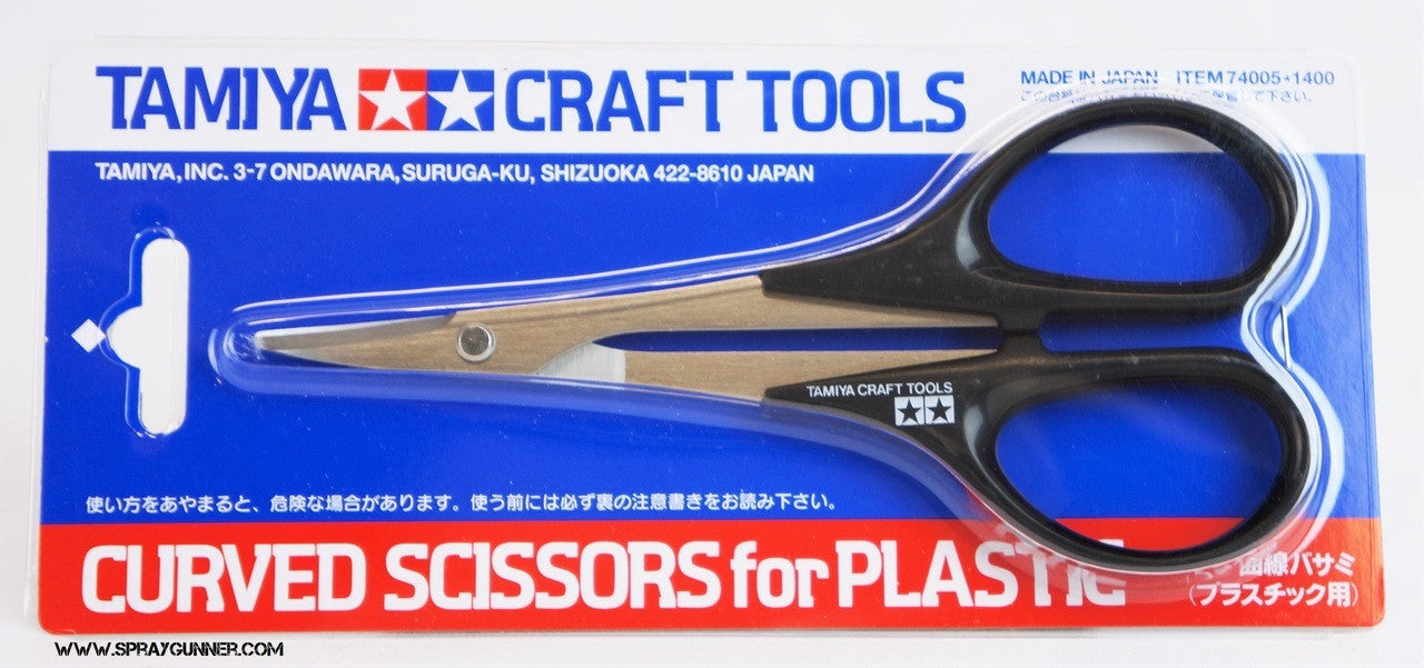 Tamiya Curved Scissors for Plastic - SprayGunner