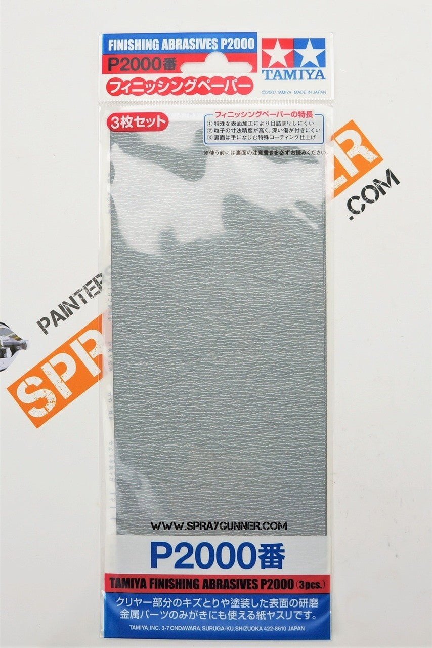 Tamiya Finishing Abrasives: P2000 Sandpaper - SprayGunner