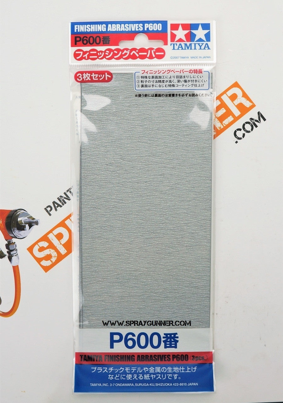 Tamiya Finishing Abrasives: P600 Sandpaper - SprayGunner