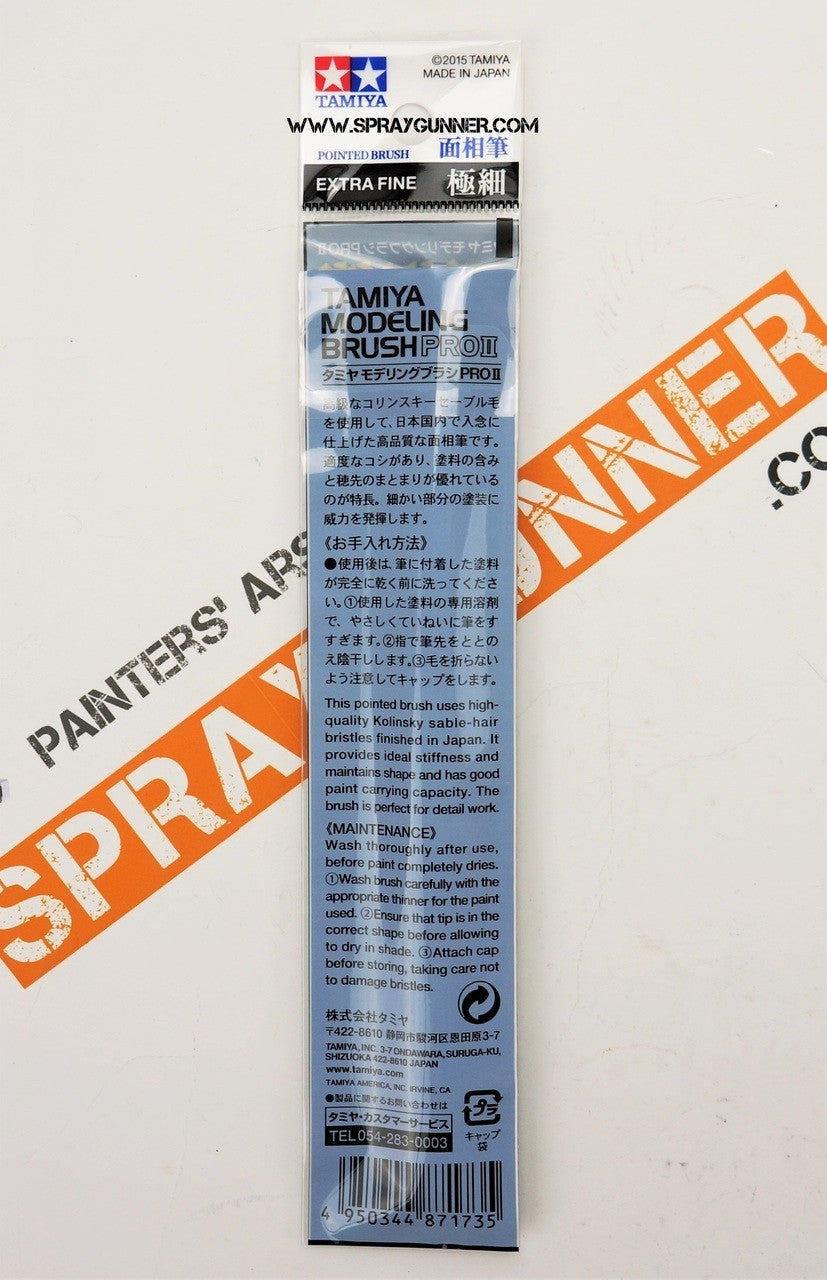 Tamiya Modeling PRO II Pointed Brush Extra Fine - SprayGunner