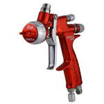 Sagola 4600 Clear Spray Gun in metallic red finish, ideal for precision paint jobs. Unlock your creativity with the best paint spray gun today!