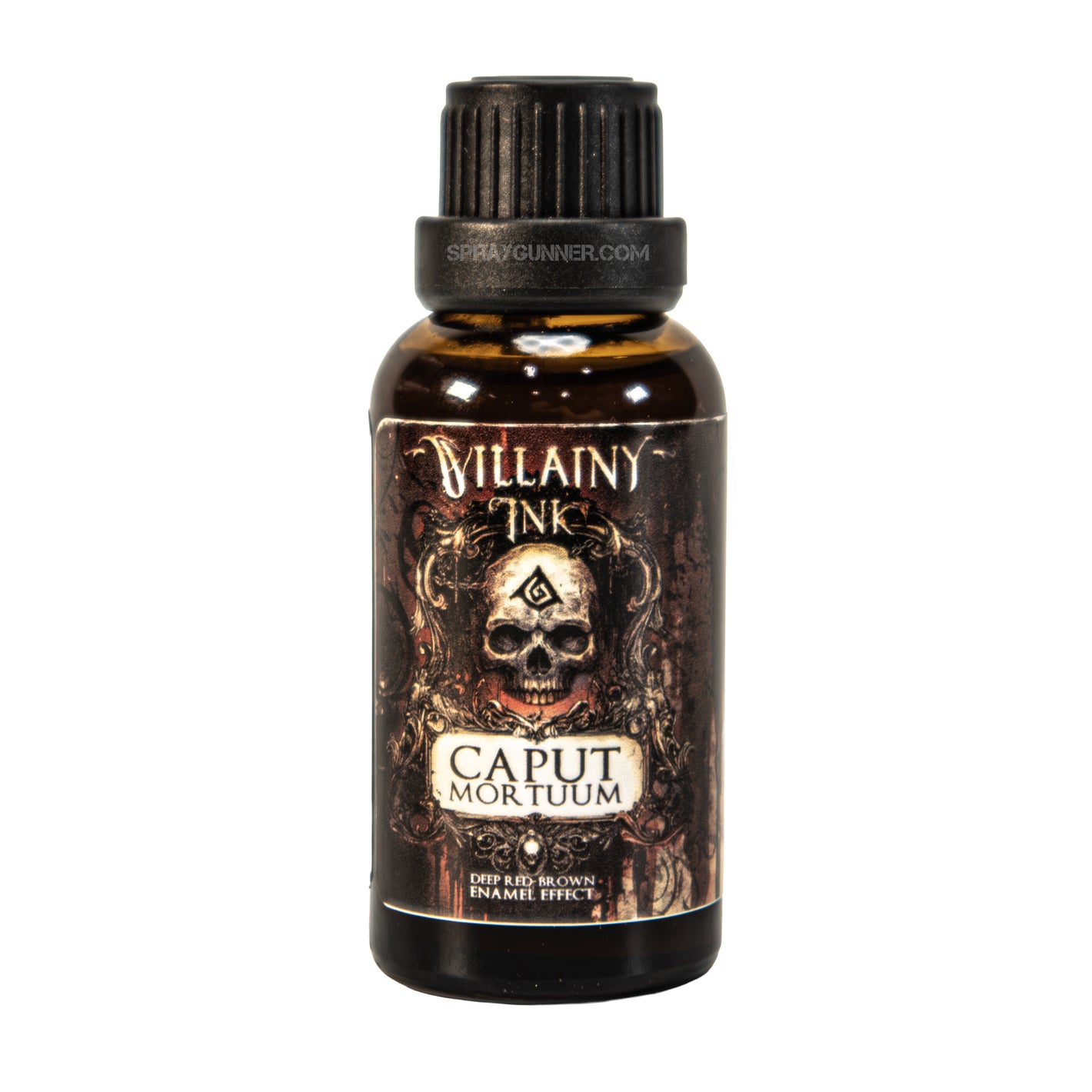 Villainy Ink Enamel Wash: Caput Mortuum (30mL)