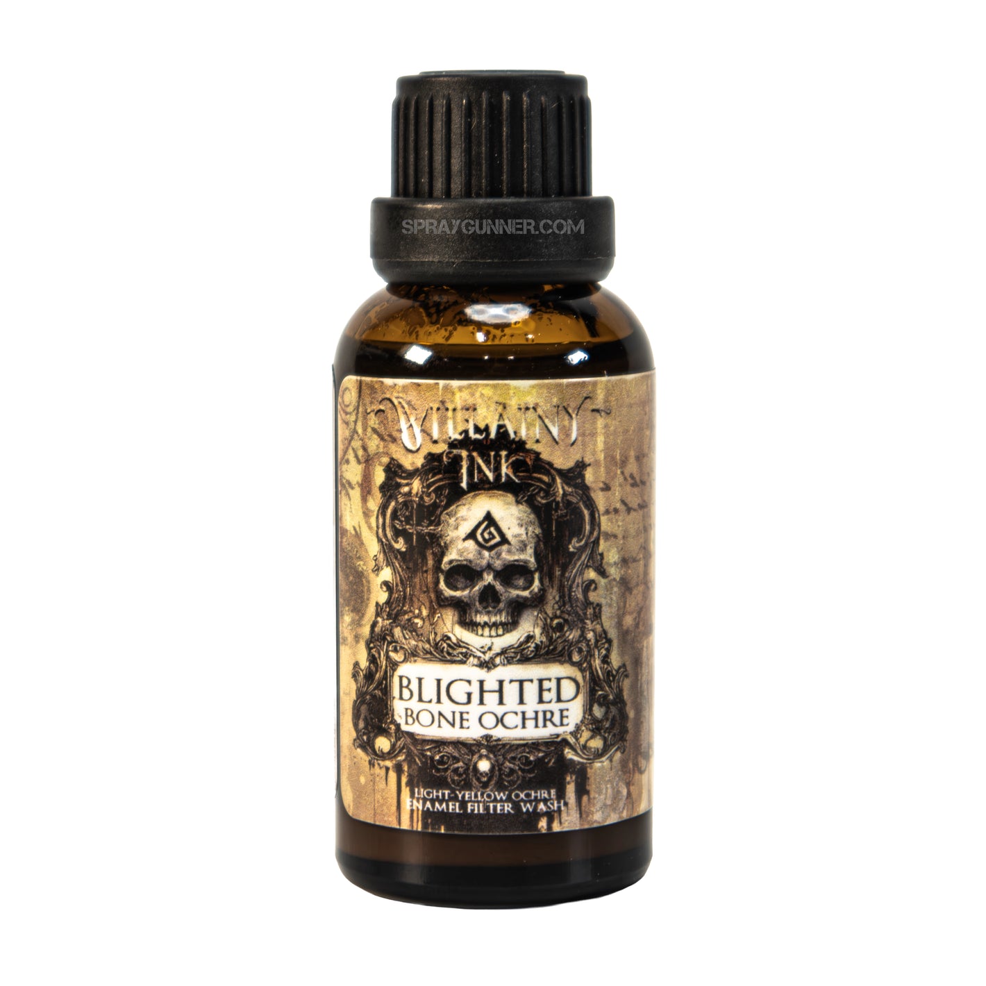 Villainy Ink Enamel Wash: Blighted Bone Ochre (30mL)