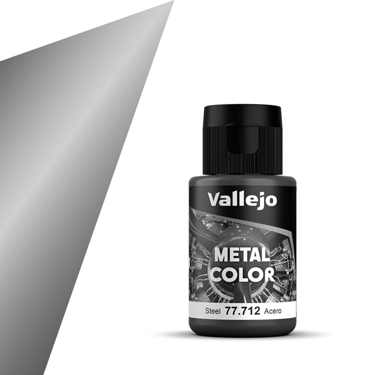 Vallejo Metal Color Steel (32mL) Vallejo at SprayGunner