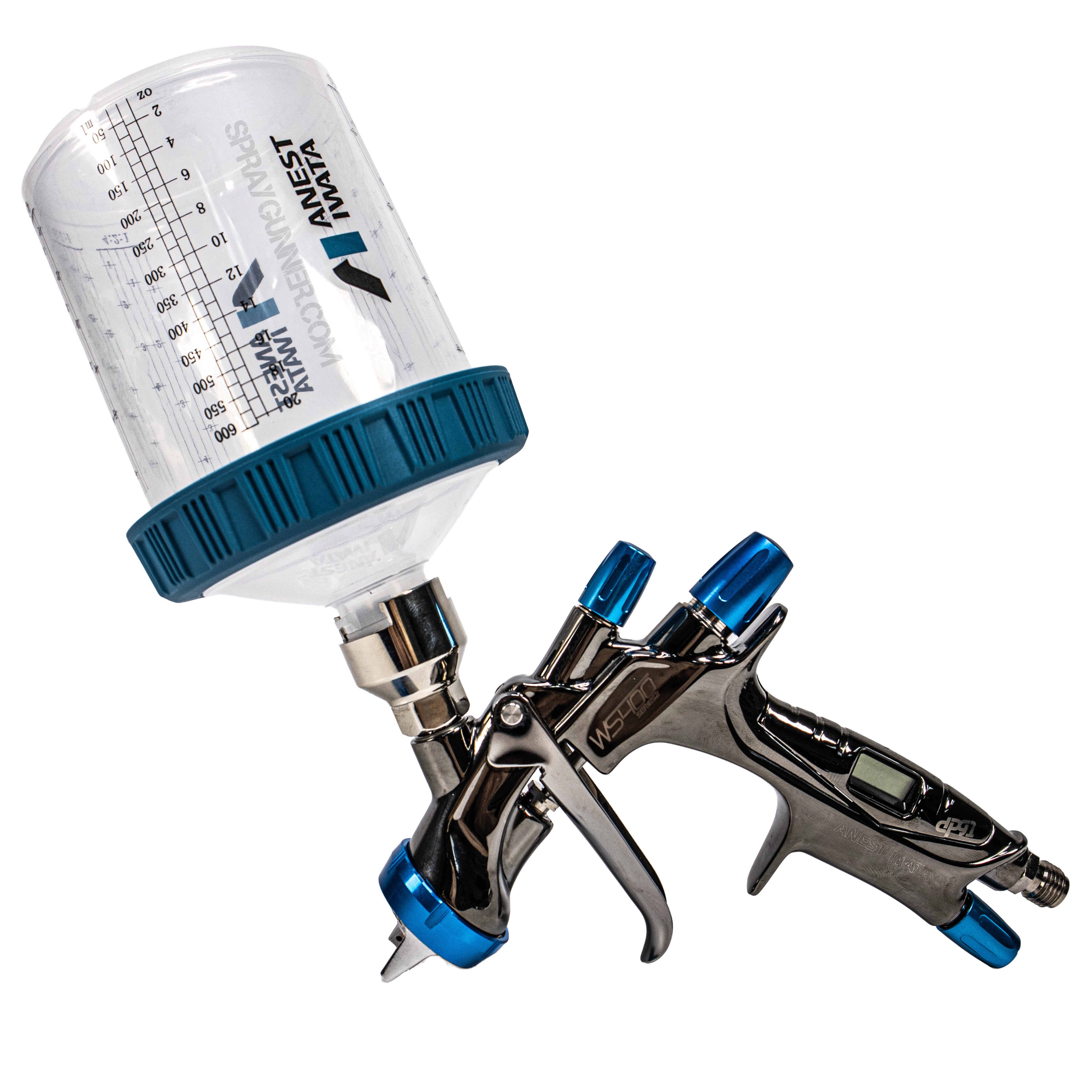 thumbnail image 2 of Anest Iwata PC-G600P-2 600ml Plastic Gravity Feed Cup For WS-400, LS-400, Kiwami4, Wider4, Wider3 2 of 4