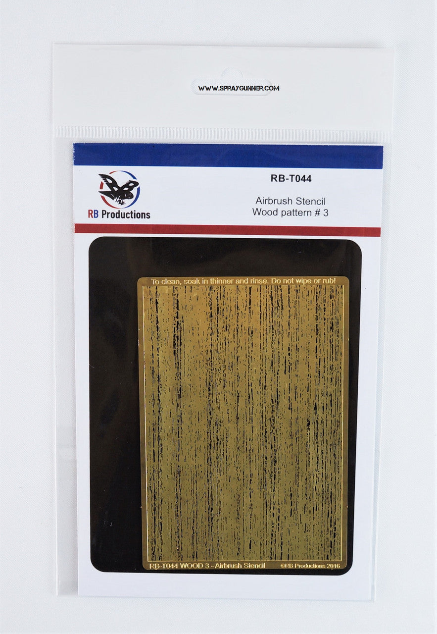 Wood 3 - Miniature Airbrush Stencil - SprayGunner