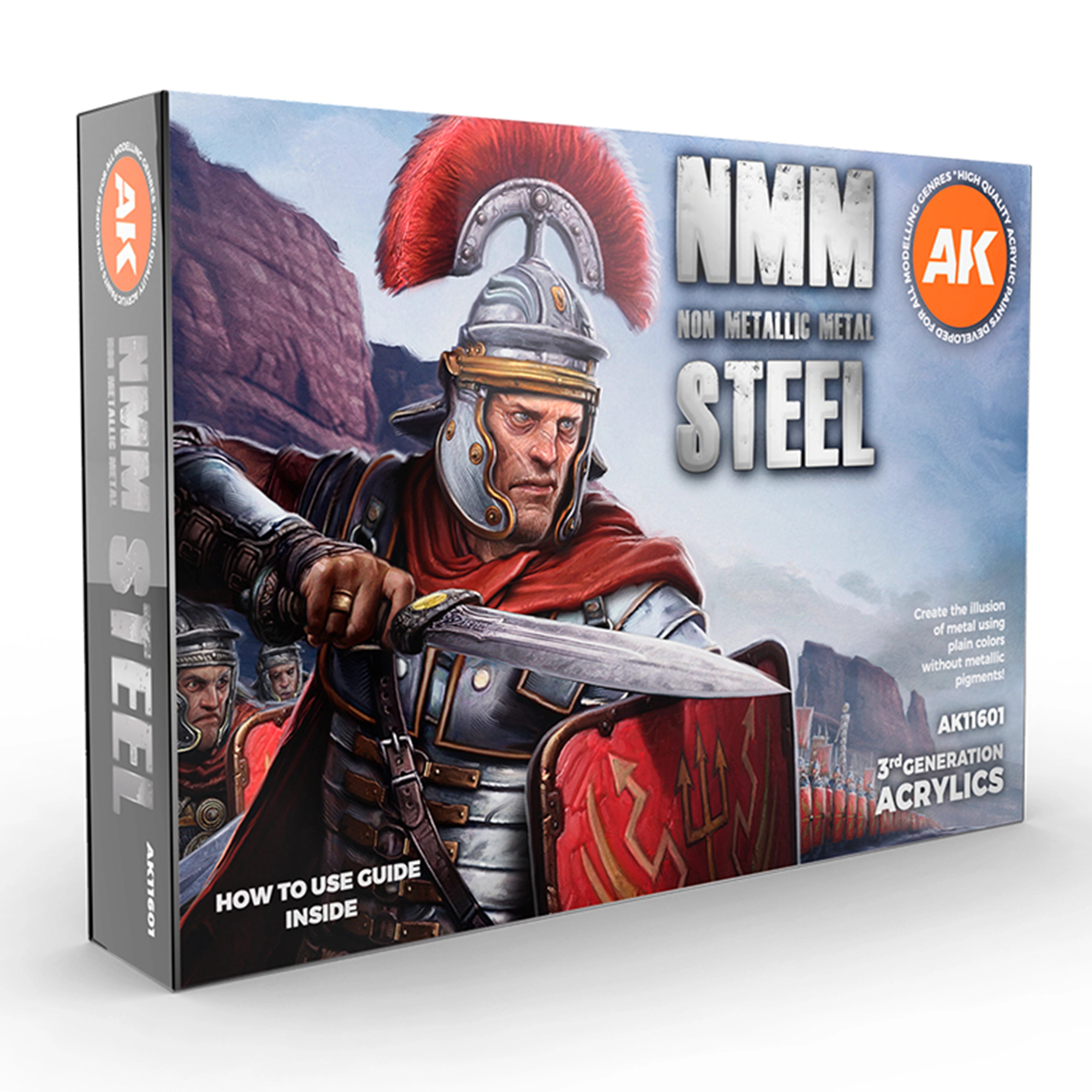 新品未使用　SMI ACS アートオブクリエイティブセリング AK Interactive NMM (Non Metallic Metal) Steel Set (x6)