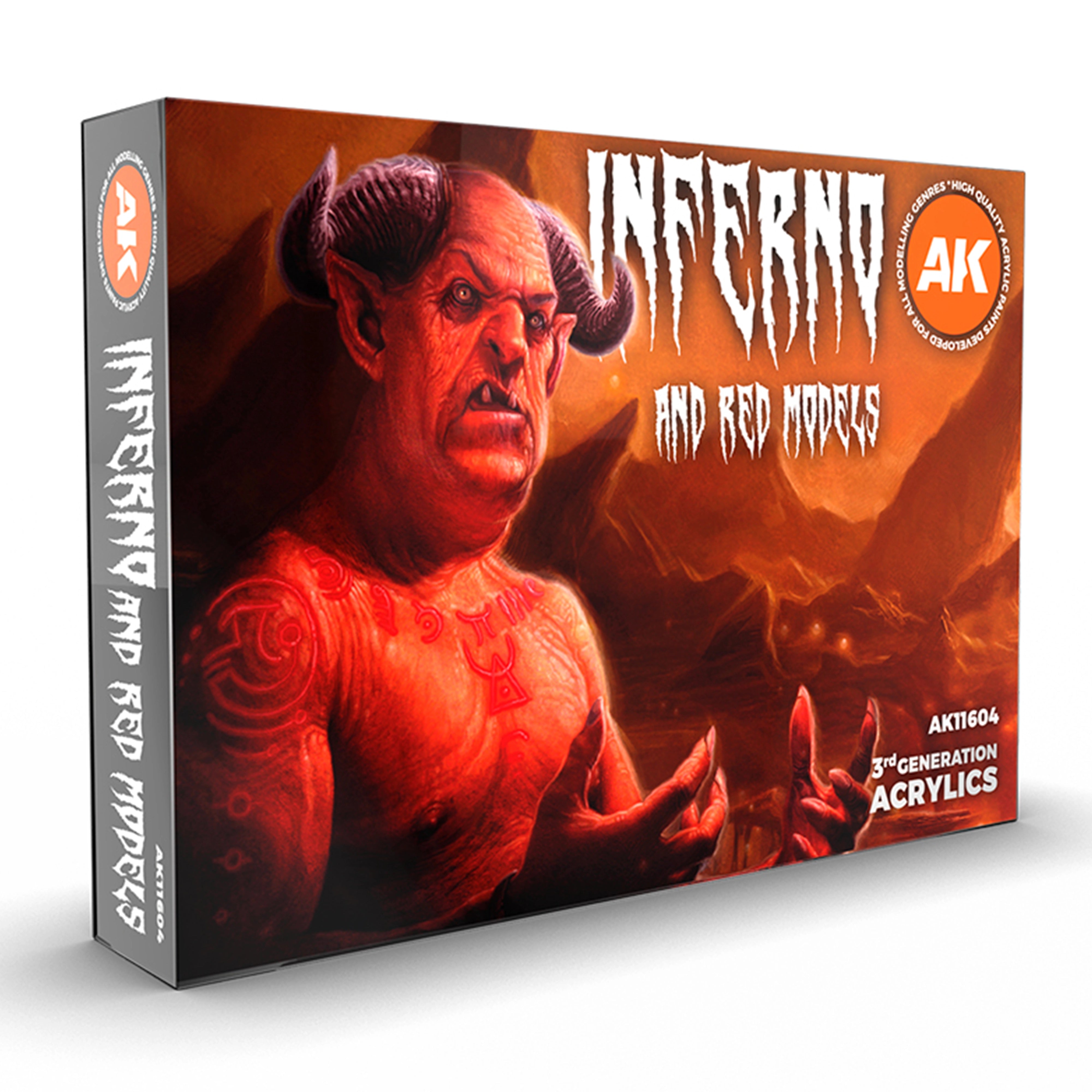 Boards of  【Inferno】【帯付き】新品+α AK Interactive Inferno and Red Models Set (x6)
