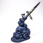 Skull Airbrush Display Stand airbrush holder - SprayGunner