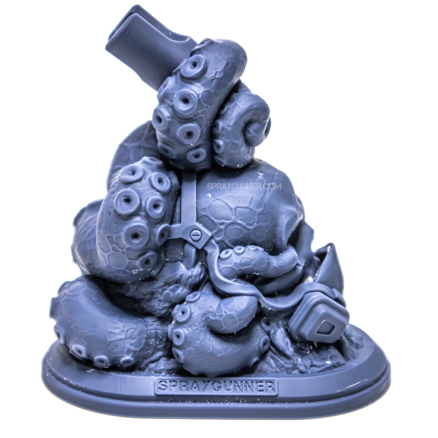 Skull Airbrush Display Stand airbrush holder - SprayGunner