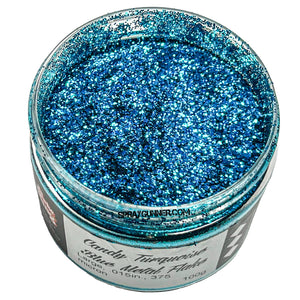 Flake King: Candy Turquoise Blue Metal Flake