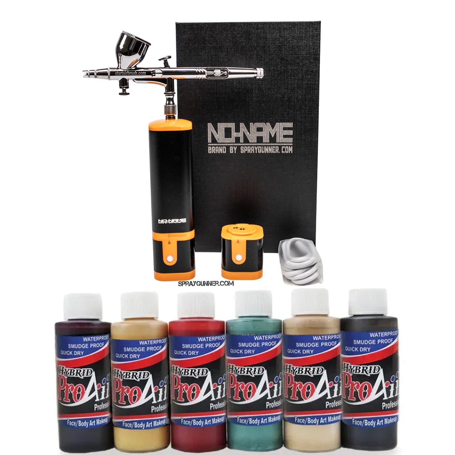 Airbrush FX Makeup Special Bundle: Cordless Airbrush Kit With ProAiir Body Paint - SprayGunner