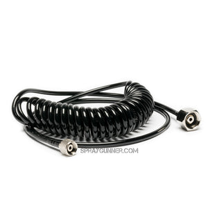 Iwata 6' Cobra Coil Airbrush Hose with Iwata Airbrush Fitting and 1/4" Compressor Fitting Iwata