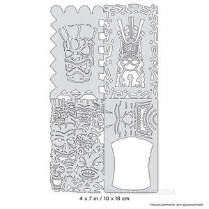 Artool Tikiville Nano Freehand Airbrush Template by Dennis Mathewson Artool