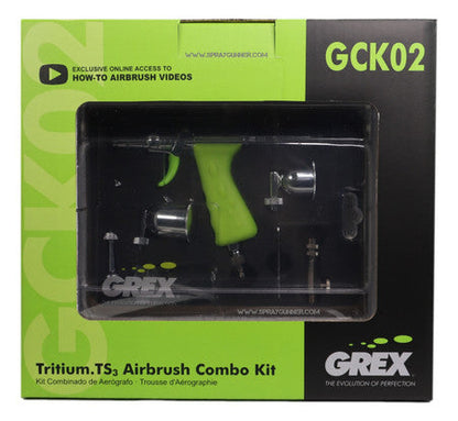 Open Box Demo Grex Tritium.TS3 Airbrush Combo Kit GCK02