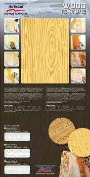 Harder and Steenbeck Airbrushing stencil set Wood Texture 410154 Harder and Steenbeck