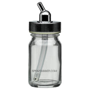 Iwata Glass Bottle with Metal Adaptor Cap (0.68 oz / 20 ml) Iwata