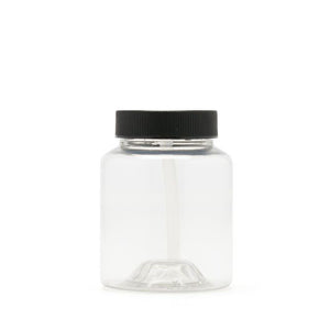 Iwata 2 oz Clear Bottle Jar W/Lid  I4602BT 