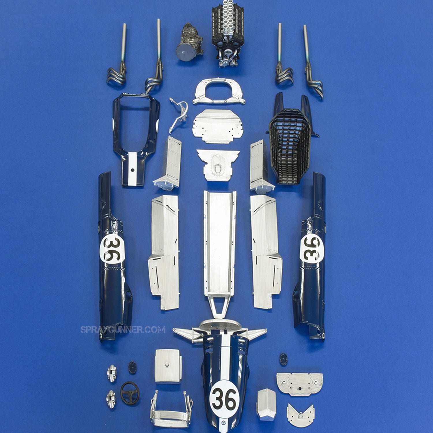 MODEL FACTORY HIRO: 1/12scale Fulldetail Kit : EAGLE Gurney-Weslake - SprayGunner