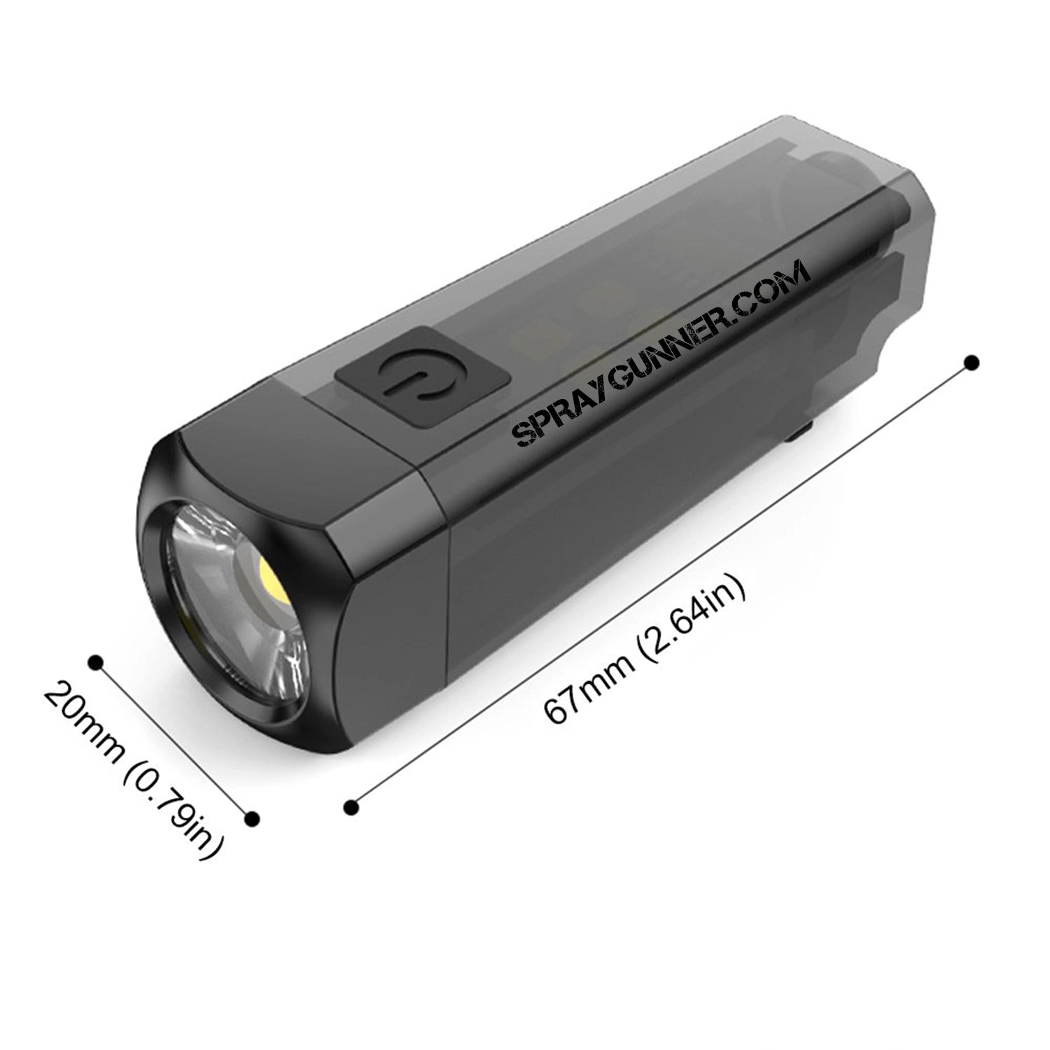 This multipurpose portable light from NO-NAME Brand is small, bright, and has an LED display. It's perfect for emergency situations and airbrush accessories.