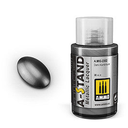 A-STAND Metallic Lacquer Dark Aluminium AMMO by Mig Jimenez