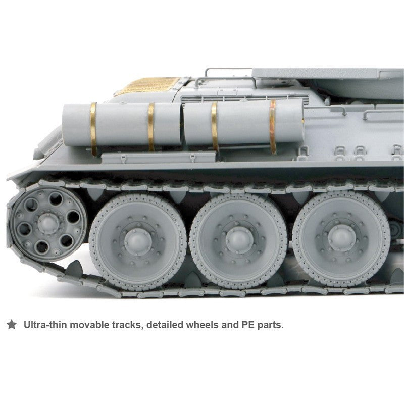 Border Models 1/35 T-34/85 Composite Turret 112 Plant with 5 Resin Figures, Metal Gun Barrel & Workable Tracks Model Kit  BT027 AMMO by Mig Jimenez