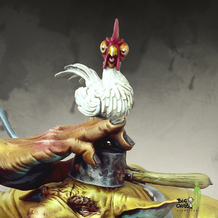 Pirates of the Storm Coast: Ugg The Chicken Quest Bust 1/12 Model Kit  BCBSBU0004 AMMO by Mig Jimenez
