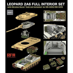 RFM 1/35 Leopard 2A6 Full Interior Set with Ukraine Decals (for RFM5065 & RFM5076) Model Kit  RFM5093 AMMO by Mig Jimenez