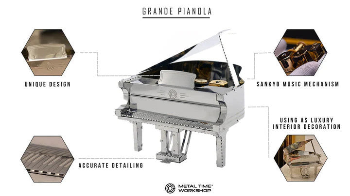 Grande Pianola Piano Metal Model   Metal Time Workshop