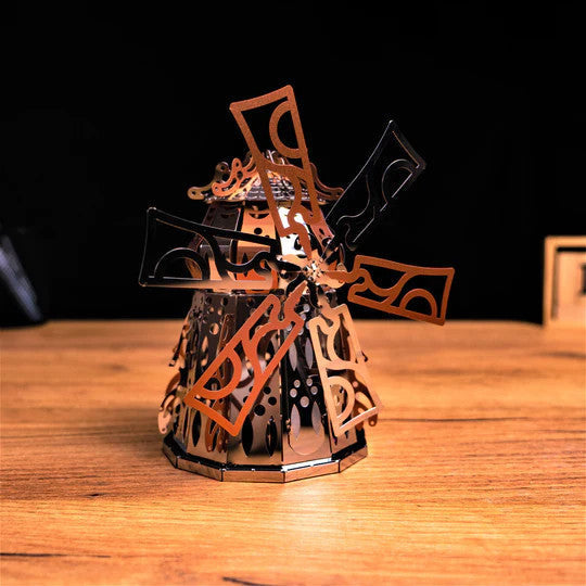 Mysterious Mill Windmill Metal Model   Metal Time Workshop