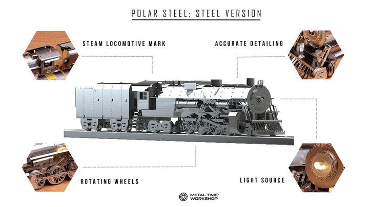 Polar Steel Magic Express  Metal Model   Metal Time Workshop
