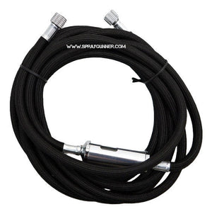 1/8 - 1/8 Braided Air Hose with Built-In Moisture Trap Filter 3m by NO-NAME Brand NN-BD29BLACK NO-NAME brand
